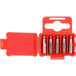 1/4" Embouts de vissage 6 pans avec tête arrondie, 25mm, 5mm, pack de 5