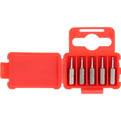 1/4' Embouts de vissage 6 pans avec tête arrondie, 25mm, 3/32', pack de 5