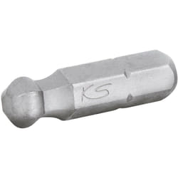 1/4' Embouts de vissage 6 pans avec tête arrondie, 25mm, 7/64', pack de 5