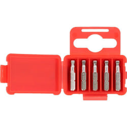 1/4' Embouts de vissage 6 pans avec tête arrondie, 25mm, 3/16', pack de 5