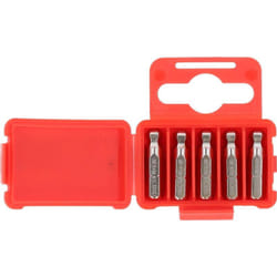 1/4' Embouts de vissage 6 pans avec tête arrondie, 25mm, 7/32', pack de 5