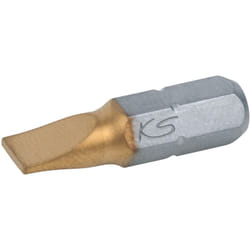 1/4' Embouts de vissage Fente tin, 25mm, 6,5mm, pack de 5