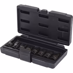 KS Tools 515.1107, Ensemble de douilles, 1/2", 8 tête(s), Acier au chrome-molybdène, ISO 1174, DIN 3121, 850 g
