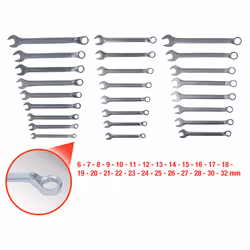 Kstools - Jeux de clés mixtes coudées, 25 pcs, 6-32 mm
