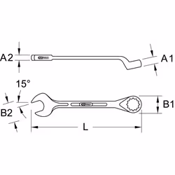 KS Tools 517.1636 Clé à fourche - Vue supplémentaire 2
