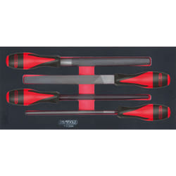 Ks Tools - Module de limes demi-douces, 4 pièces - 713.3004