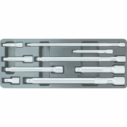 KS TOOLS 1/4+3/8+1/2 Jeu de rallonges, 9 pcs - 911.0007