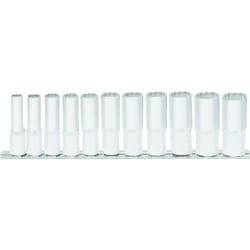 Kstools - 3/8 Jeu de douilles 12 pans, longues, 11 pcs