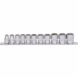 KS Tools 911.0608, Ensemble de douilles, 3/8", 11 tête(s), Sulfate de chondroïtine, DIN 3120, ISO 1174, DIN 3124, ISO 2725, 7 ...