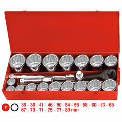 KS Tools 911.0824, Ensemble de douilles, 1", 21 tête(s), Sulfate de chondroïtine, 43,5 kg