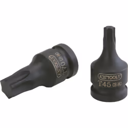 Torx Carré d’entraînement selon DIN 3121 / ISO 1174 Version courte Pour actionnement de machines Tête brunie Chrome-Molybdène ...