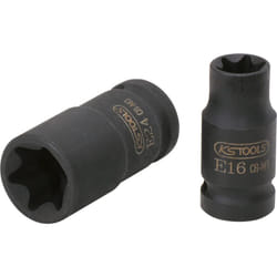 1/2' Douilles à chocs Torx e, courtes, E10