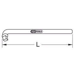KS Tools 911.1331 Axe, poignée et adaptateur d'outil à mains Sulfate de chondroïtine 220 mm