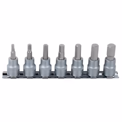 KS Tools 911.1544, Ensemble de douilles, 1/4", 7 tête(s), Sulfate de chondroïtine, DIN 3120, ISO 1174, DIN 7422, 170 g