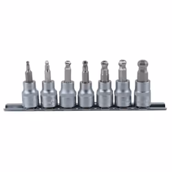 KS Tools 911.3922, Ensemble de douilles, 3/8", 7 tête(s), Sulfate de chondroïtine, DIN 3120, ISO 1174, 410 g