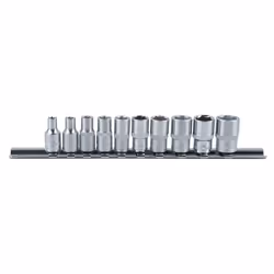KS Tools 917.0620, Ensemble de douilles, 1/4", 10 tête(s), Sulfate de chondroïtine, DIN 3120, ISO 1174, DIN 3124, ISO 2725, 3 ...
