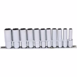 KS Tools 918.0602, Ensemble de douilles, 3/8", 11 tête(s), Sulfate de chondroïtine, DIN 3120, ISO 1174, DIN 3124, ISO 2725, 7 ...