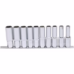 KS Tools 918.0660, Ensemble de douilles, 1/2", 10 tête(s), Sulfate de chondroïtine, DIN 3120, ISO 1174, DIN 3124, ISO 2725, 7 ...