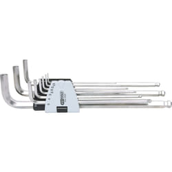 Jeu de clés mâles coudées pour vis 6 pans, EDELSTAHL XL, 9 pcs