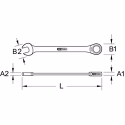 KS Tools 965.101, DIN 3113, ISO 3318, 28 g