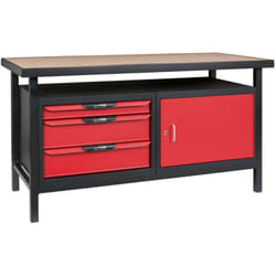 Kstools - ks Tools - Etabli professionnel d'atelier 1 porte et 3 tiroirs, l. 1,5m - 865.0140