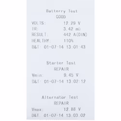 Kstools - Testeur de système de chargement et de batterie numérique 12 v avec imprimante intégrée - Vue supplémentaire 8