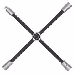 Clé en croix pour roue avec articulation glissante pour voitures, 1/2x17x19x21 mm - Vue supplémentaire 2