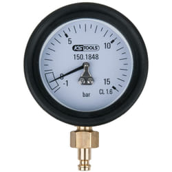Ks Tools - Manomètre 1,0 - 15,0 bar avec raccord et protection - 150.1848