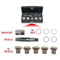 Kstools - Kit de réparation pour bouchons de vidange, 12 pcs M14x1,5