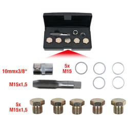 Kstools - Kit de réparation pour bouchons de vidange, 12 pcs M15x1,5