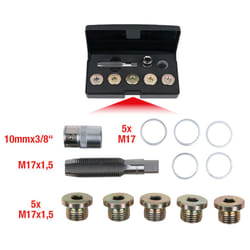 Kstools - Kit de réparation pour bouchons de vidange, 12 pcs M17x1,5