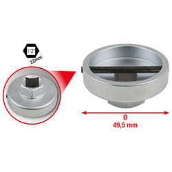 Kstools - 1/2 Clé pour filtre à huile Audi / Volkswagen 49,5mm
