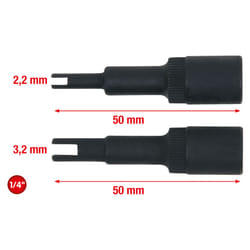 Kstools - Jeu de douilles tournevis 6 pans intérieur pour soupape de circuit de climatisation, 2 pcs