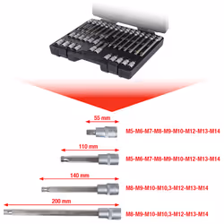 KS Tools 911.4530, Ensemble de douilles, 1/2", 32 tête(s), Sulfate de chondroïtine, DIN 3120, ISO 1174, 5,46 kg