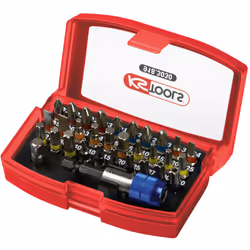 Jeu d'embouts de vissage à code couleur TORSIONpower® 1/4'' 32 pcs