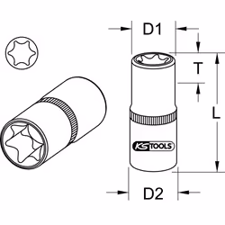 Kstools - Douilles ultimate® torx® 1/4 E11