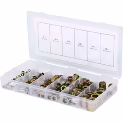 KS TOOLS Assortiment de rivets filetes acier, M3x9mm-M10x21mm, 150 pcs - 970.0610