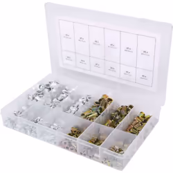 Rivets filetés en acier / Aluminium Coffret robuste en matière plastique Pièces dans l'ensemble 300 Poids 960 Emballage Kunst ...