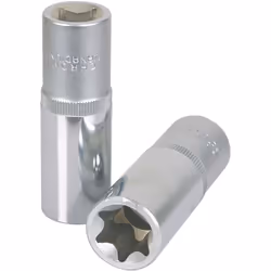 TORX®E Carré d'entraînement intérieur selon DIN 3120 / ISO 1174-1 avec encoche pour verrouillage par bille Version longue Fin ...