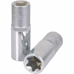 TORX®E Carré d'entraînement intérieur selon DIN 3120 / ISO 1174-1 avec encoche pour verrouillage par bille Version longue Fin ...