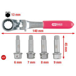 Kstools - 1/2 Jeu de douilles pour étrier de frein, 5 pcs