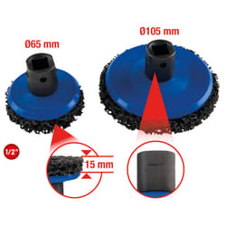 Kstools - Set de nettoyage de moyeu des roues, 2 pcs Ø65/105mm