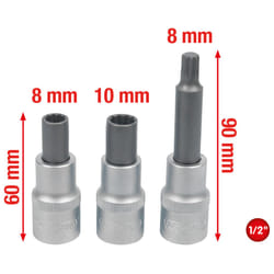 Jeu de douilles tournevis oz pour jantes aluminium, 3 pièces
