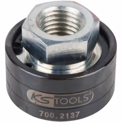 Ecrou avec roulement Poids 160 Taille Filetage intérieur M14 Hexagone extérieur 24,0 Diamètre en mm 39,50 Taille de l'emballa ...