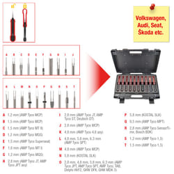 Kstools - Assortiment d'extracteurs de cosses pour connecteurs vag, 20 pcs