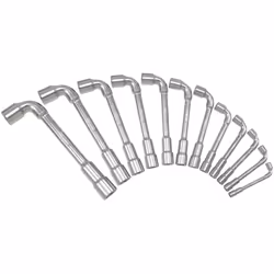 6 pans Tête coudée à 90° Finition chromée Chrome Vanadium - Code EAN: 4042146630105 - Matière: Chrome Vanadium - Profil 1: 6 ...