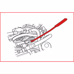 KS TOOLS Clé de courroie trapézoïdale Torx T45 pour Renault - 150.1226