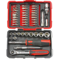 Ks Tools - Coffret de douilles et accessoires ultimate® en pouces 1/4'', 44 pièces - 922.0647
