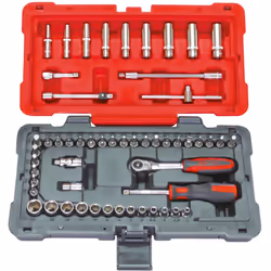 Coffret bi-matière avec coins renforcés Gamme ULTIMATE composée d'outils robustes, esthétiques et astucieux Finition chromée  ...