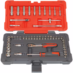 Coffret bi-matière avec coins renforcés Gamme ULTIMATE composée d'outils robustes, esthétiques et astucieux Finition chromée ...
